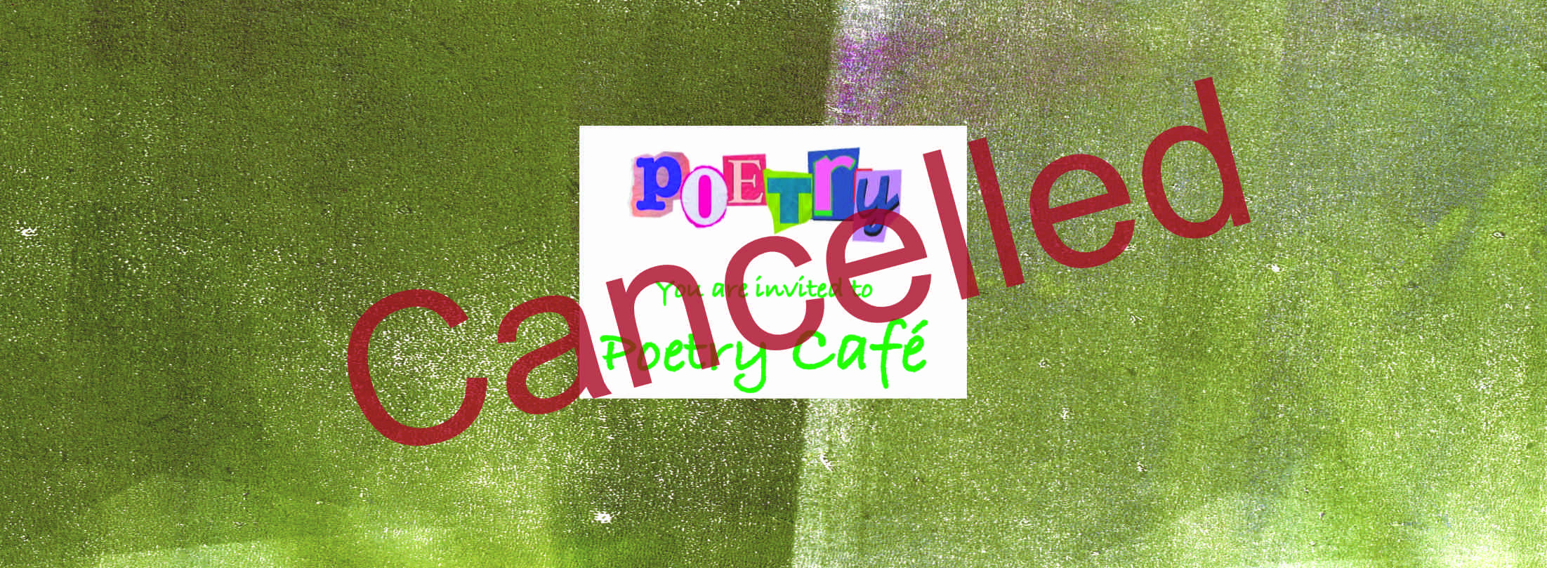 Poetry Café CANCELLED