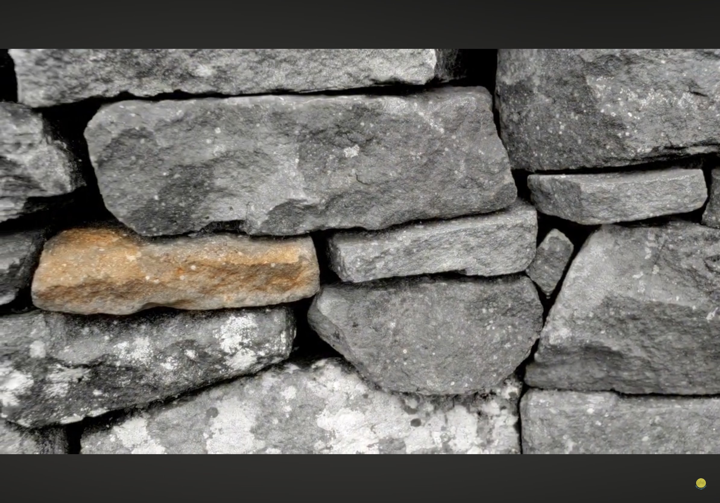 Photo of a dry stone wall